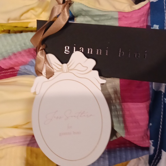 Gianni Bini Designer x Jess Southern Garden Plaid Chain Belt 1 PC Swimsuit SZ XS - Picture 13 of 15